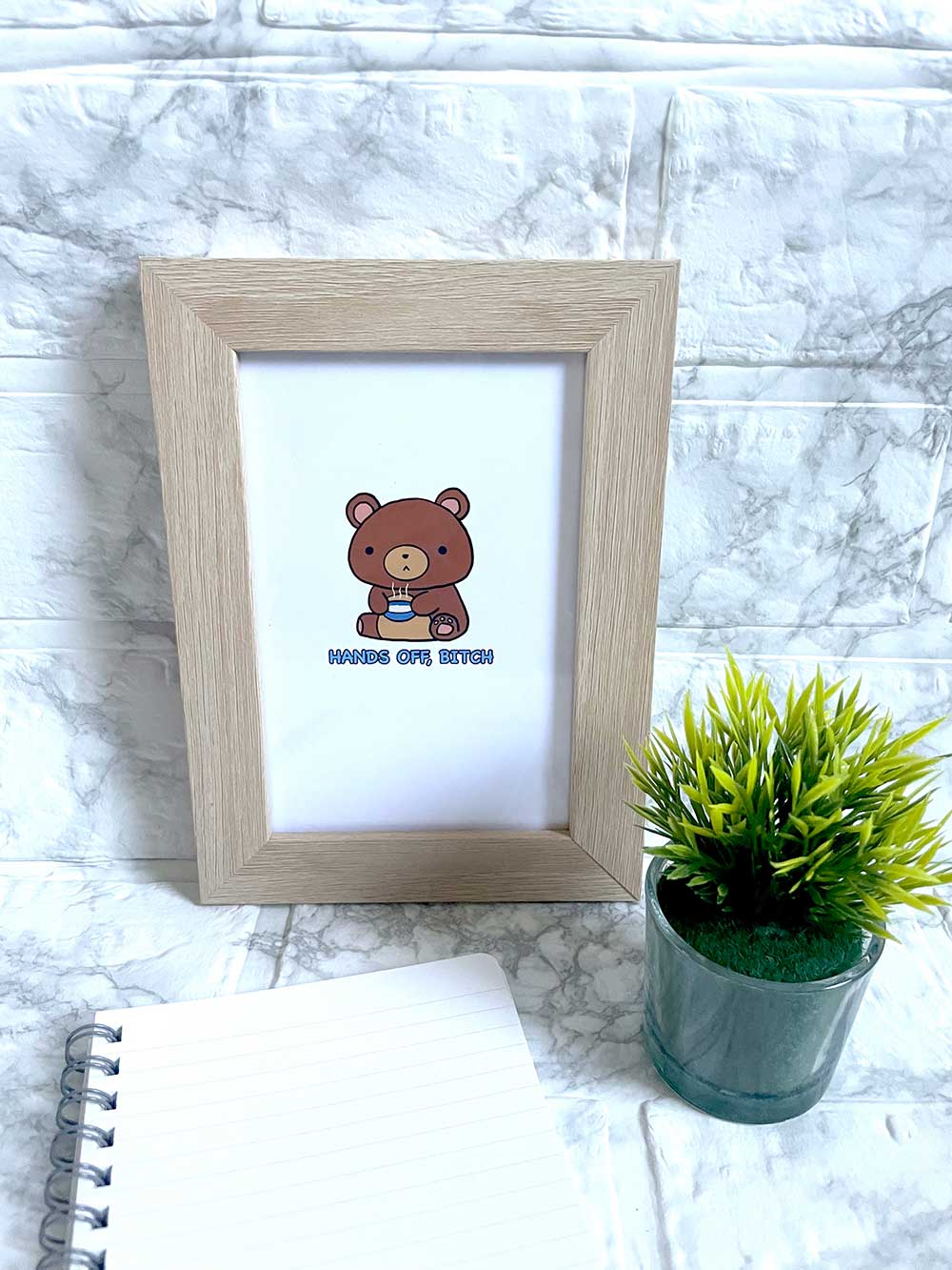 Bear had enough of Goldilocks' shenanigans š» - Note card