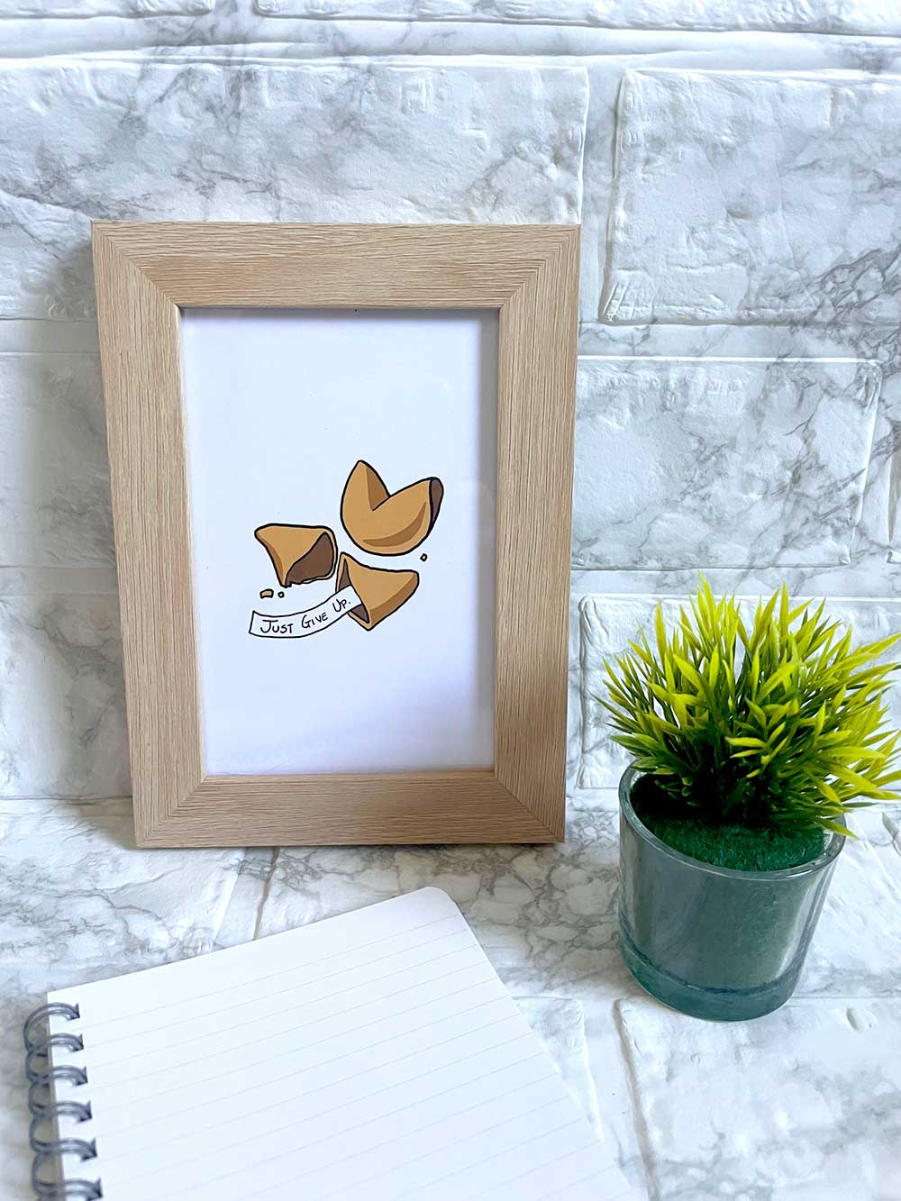 Just give up 🥠- Note card