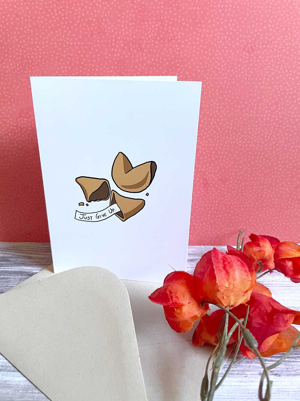 Just give up 🥠- Note card