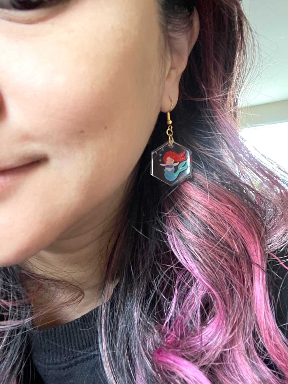 Little mermaid and the sea witch π§π»ββοΈπ earrings