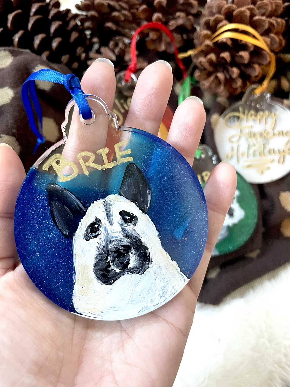 Order Closed -- Custom Hand-Painted Ornament π - HOLIDAY SPECIAL