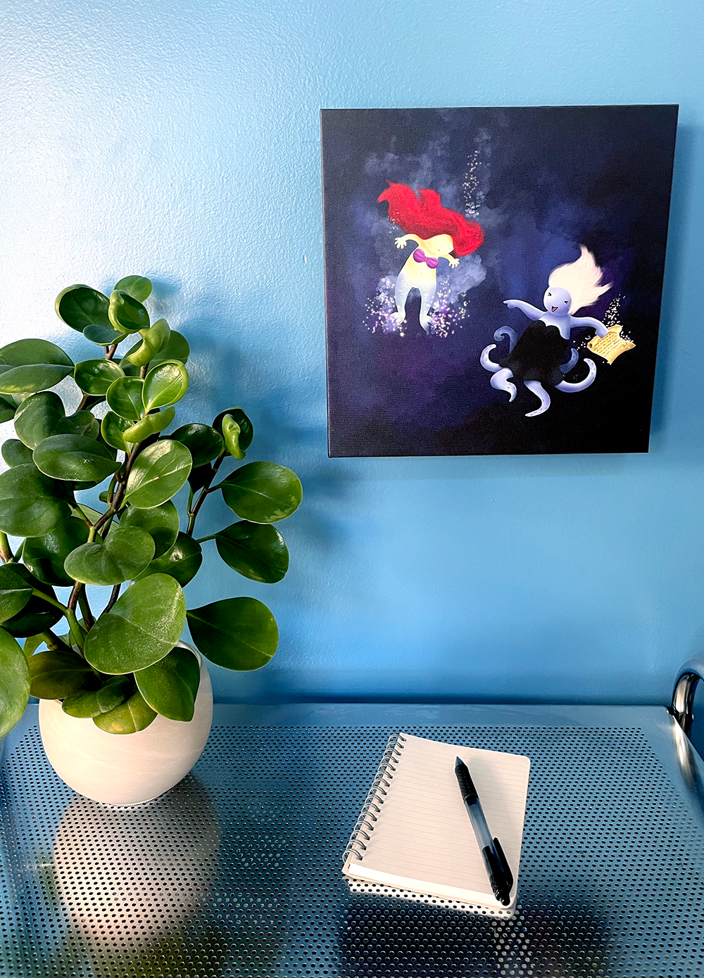 Little Mermaid 🧜🏻♀️ Painting - Read The Fine Print