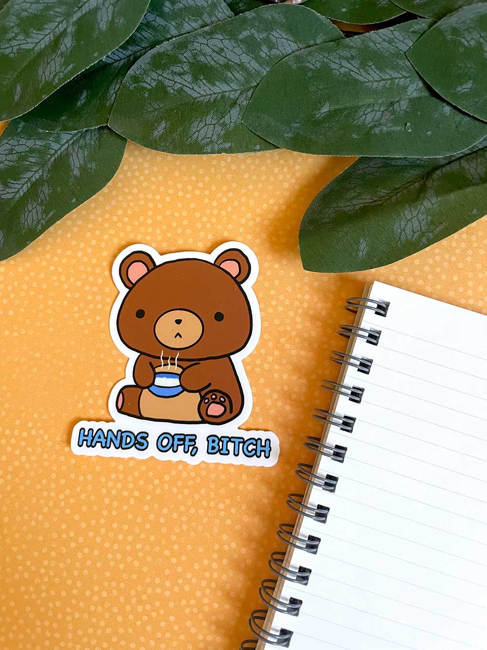 Bear had enough of Goldilocks' shenanigans 🐻 - Sticker