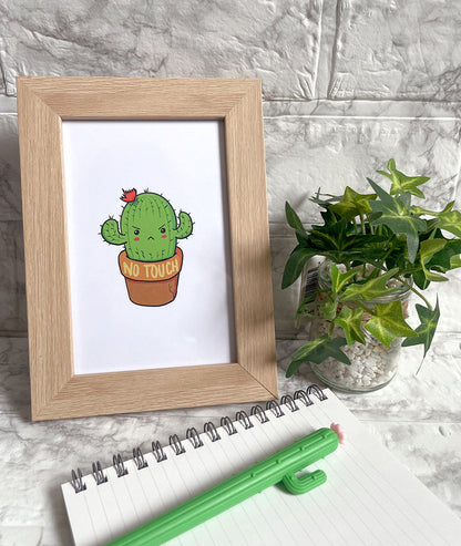 No Touch 🌵 - Note card