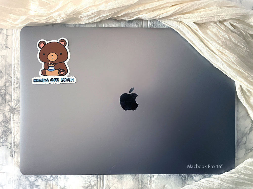 Bear had enough of Goldilocks' shenanigans 🐻 - Sticker