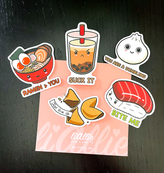 Sticker Pack: Asian Food - 5 for the price of 3