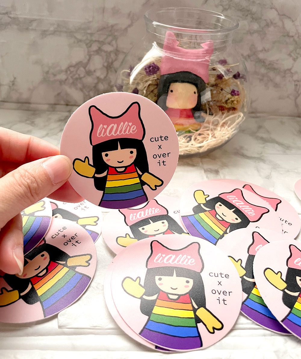 Liallie girl stickers pack 🌈 - 2 for the price of 1