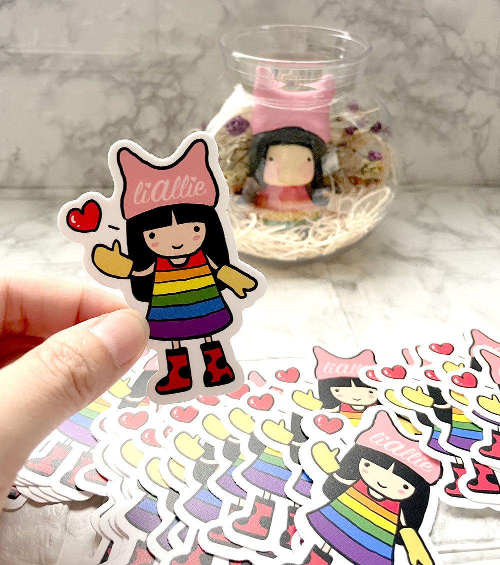 Liallie girl stickers pack 🌈 - 2 for the price of 1