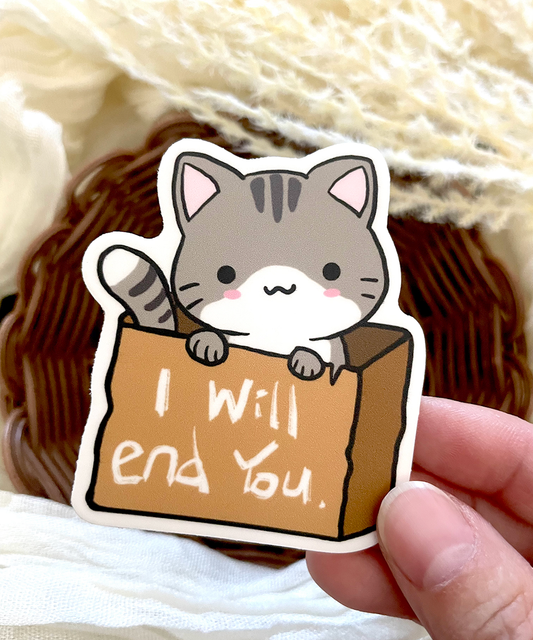 Friendly Cat 🐱 - Sticker