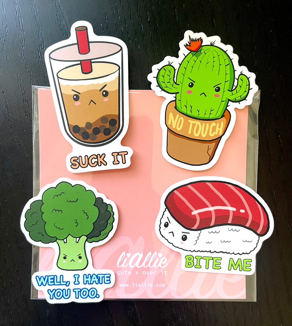 Sticker Pack: Angry Cuties - Save when you get the pack!